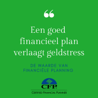 Een goed financieel plan verlaagt geldstress