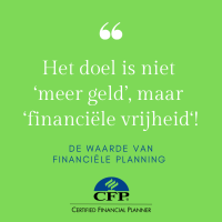 Het doel is niet meer geld, maar financiele vrijheid